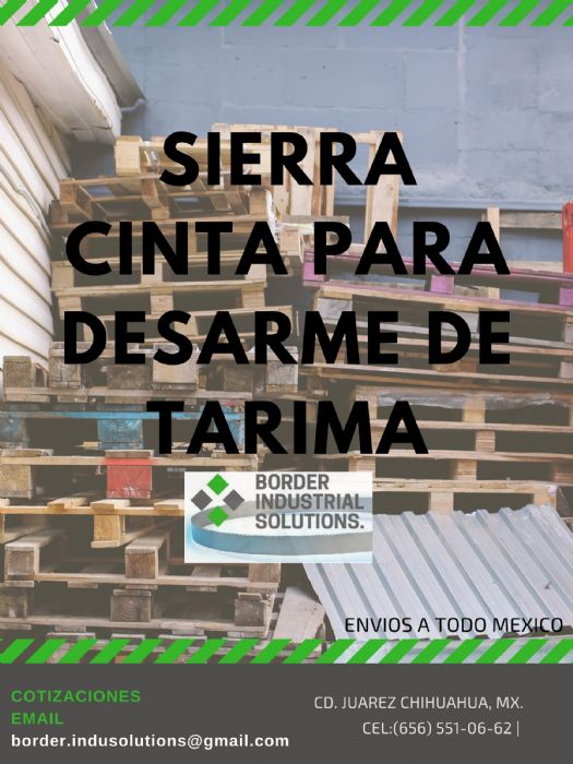 SIERRA CINTA PARA DESARME DE TARIMA